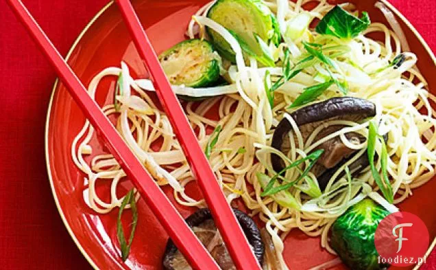 Brukselka i Shiitake Lo Mein