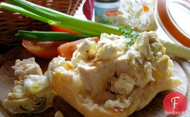 Kurczak Paryski z grzybami Portabella i karczochami