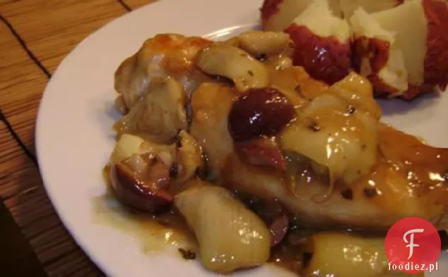 Śródziemnomorski kurczak Szampański z Karczochowymi sercami i oliwkami