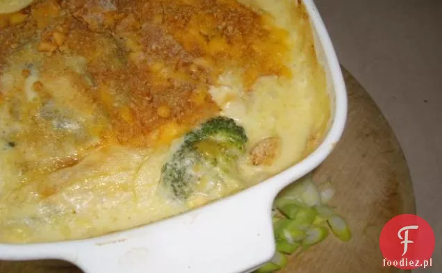 Tarta z brokułami i serem śmietankowym