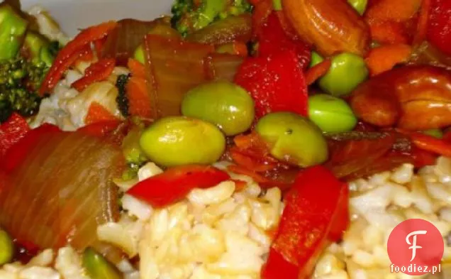 Warzywo i nerkowca Stir Fry