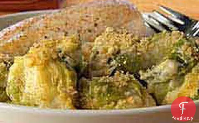 Kremowy serowy brukselka Au Gratin