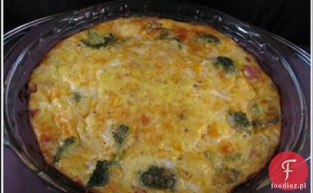 Quiche Z Szynką I Brokułami O Niskiej Zawartości Węglowodanów