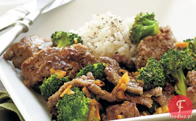 Pomarańczowa wołowina i brokuły