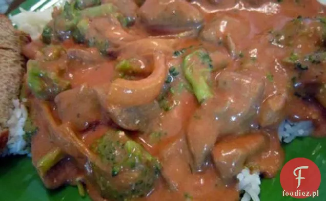 Stroganoff-Style Wołowina Z Brokułami