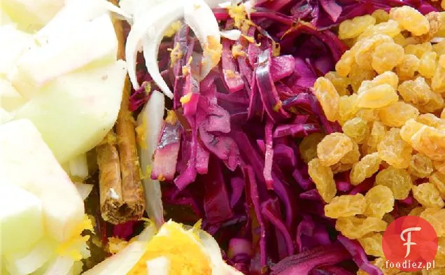 Cydr, Jabłko I Złota Sułtanka Duszona Czerwona Kapusta