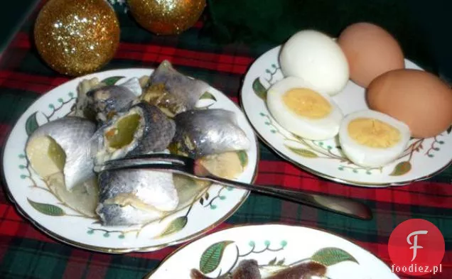 Sałatka ziemniaczana Scholle-Speck-Scholle zu Kartoffelsalat