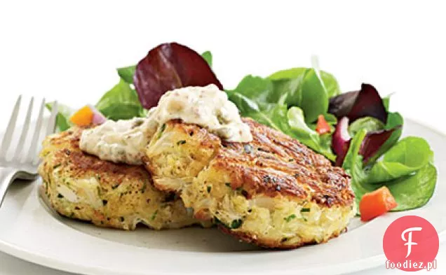 Ciasta krabowe z pikantnym Rémoulade