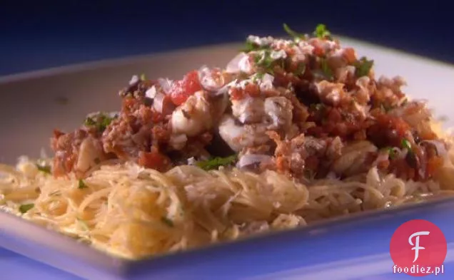 Homar w sosie Puttanesca