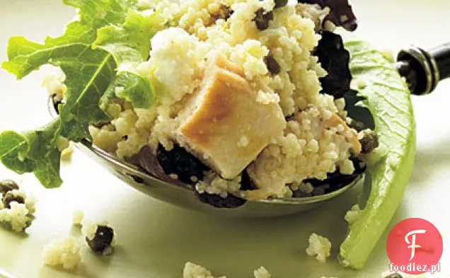 Feta-Sałatka Kuskus z kurczaka z bazylią