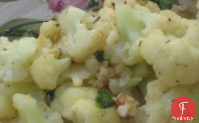 Kalafior Cajun Prudhomme w sosie czosnkowym