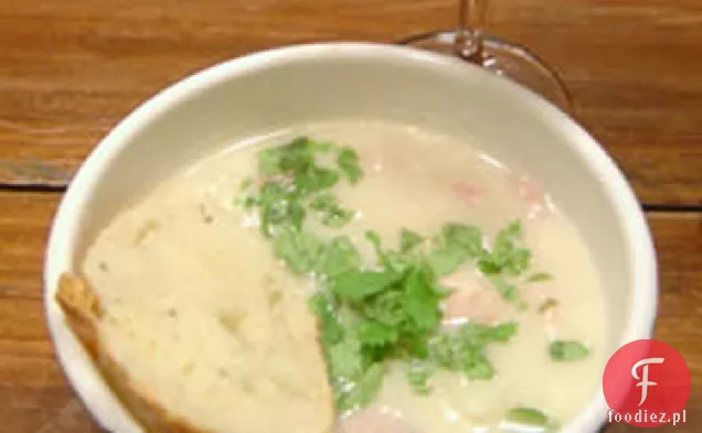 Zupa z kalafiora i szynki