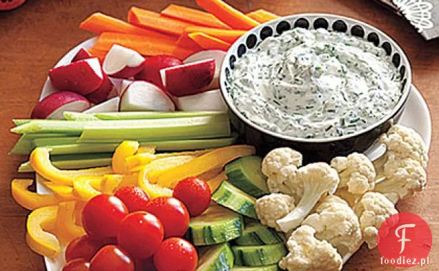 Dip maślano-ziołowy z Crudités