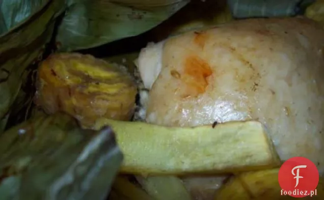Kurczak & kokos w liściach bananowca