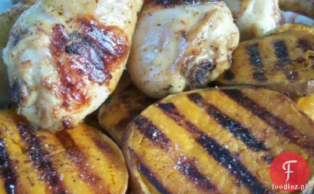 Rachael Ray ' s Grillowany kurczak piwny z płytami ziemniaczanymi