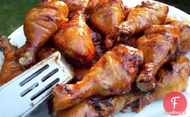 Słodkie i lepkie grillowane pałeczki