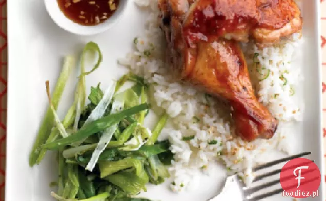 Kurczak Teriyaki z pieczoną szalotką
