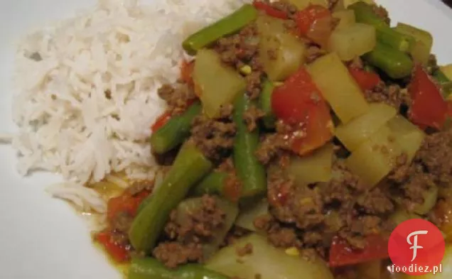 Pakistańska Kima (Hamburger Curry)