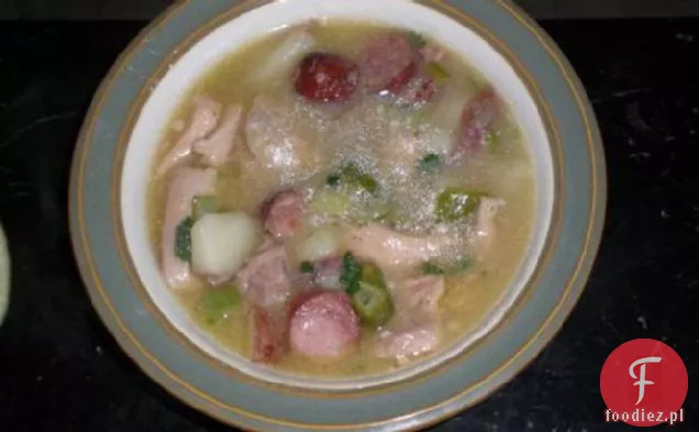 Duszony Kurczak Z Kiełbasą Andouille