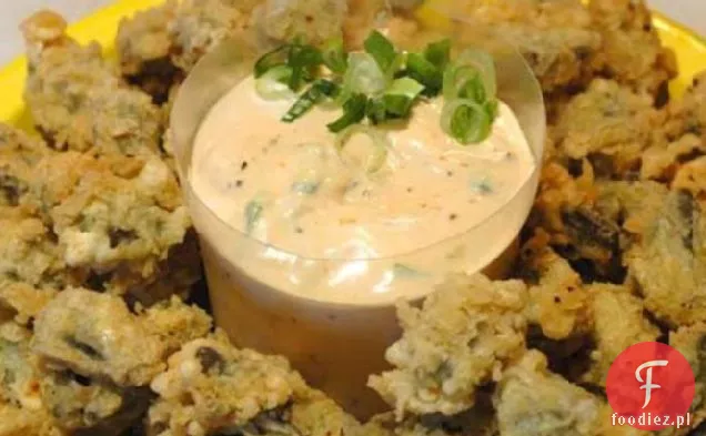 Smażona Okra W Stylu Cajun Z Sosem Remoulade
