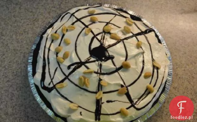 No Bake Creamy Peanut Butter Fudge Pie
