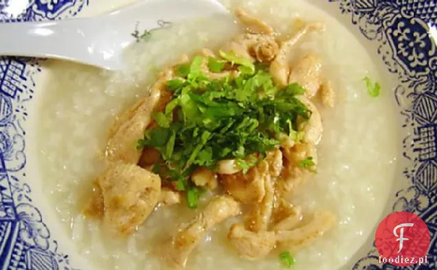 Tajska zupa z kurczakiem i ryżem-Kao Tom Gai