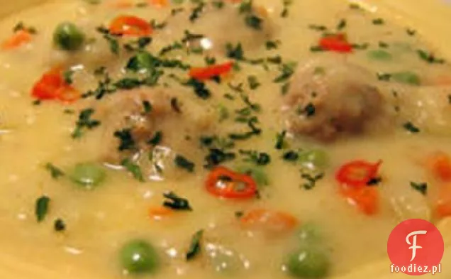 Youvarlakia Avgolemono (Grecka Zupa Klopsikowo-Jajkowa / Cytrynowa)