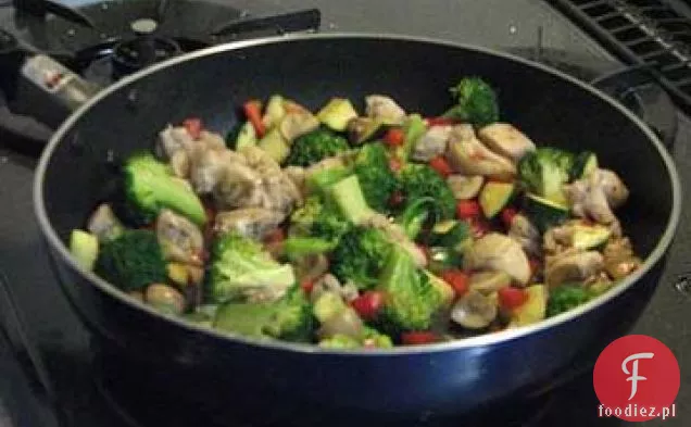chicken stir fry w / Frozen mixed vegetables