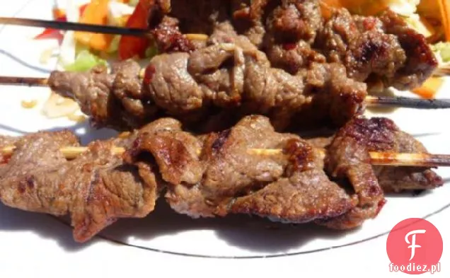 Grillowane Tajskie Szaszłyki Wołowe