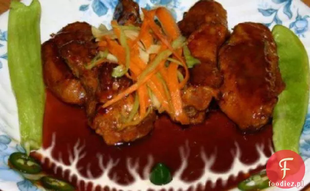 Smoking Bourbon Chicken Wings