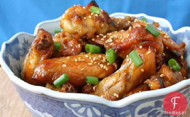 Skrzydełka z kurczaka w sosie miodowym-garnek Crock