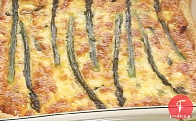 Zapiekane zapiekanki z jajkiem i szparagami