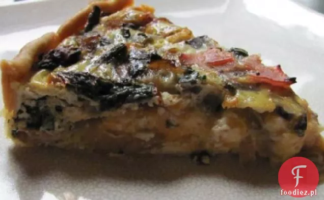 Szparagowy Pieczarkowy Boczek Quiche