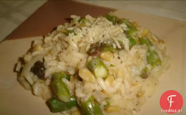 Risotto Szparagowe Z Orzeszkami Pinii