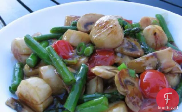 Scallop & Asparagus Stir Fry
