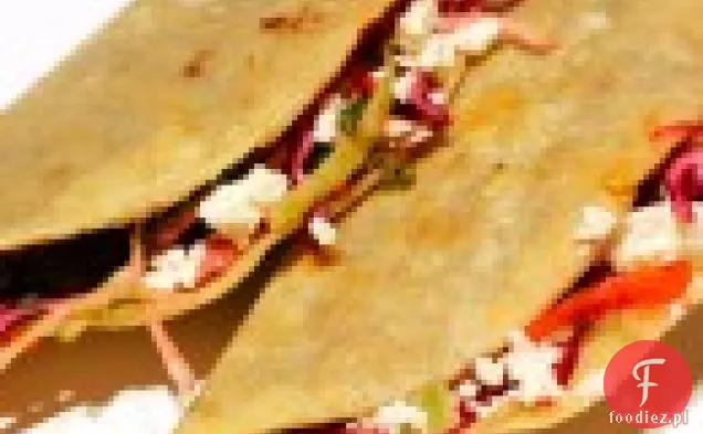 Chrupiące Tacos Z Czarnej Fasoli Z Fetą I Kapustą