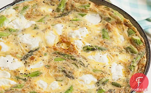 Szparagi i ser kozi Frittata