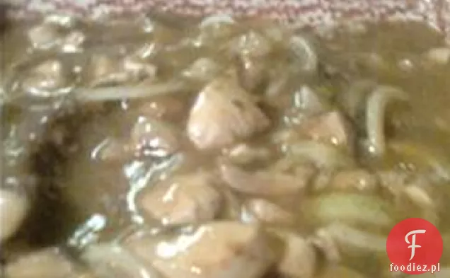 Pieczony Sztuczny stek z sosem
