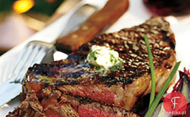 Grillowane steki Rib-Eye z masłem Pietruszkowo-czosnkowym