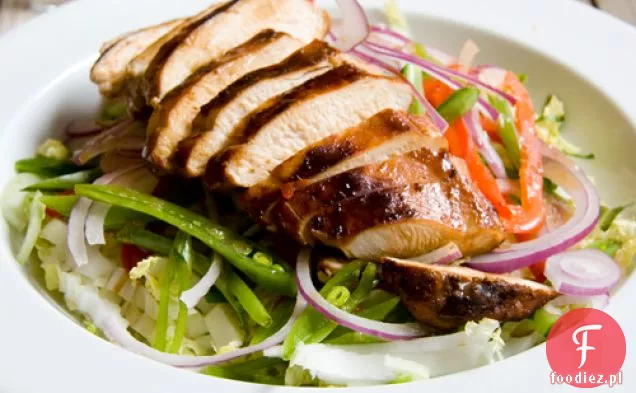 Azjatycka Sałatka Z Kurczakiem Teriyaki