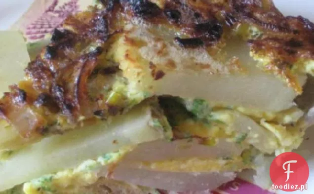 Frittata ziemniaczano-porowa
