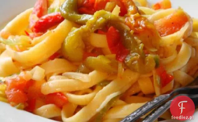 Fettuccine Z Pieczoną Papryką