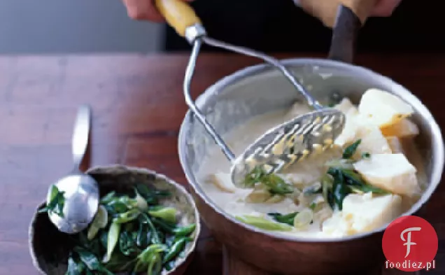 Wasabi i zielona cebula puree ziemniaczane