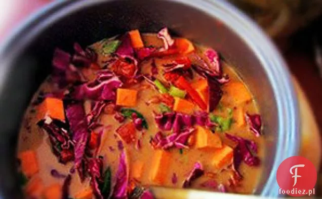 Purple Cabbage & Sweet Potato Soup