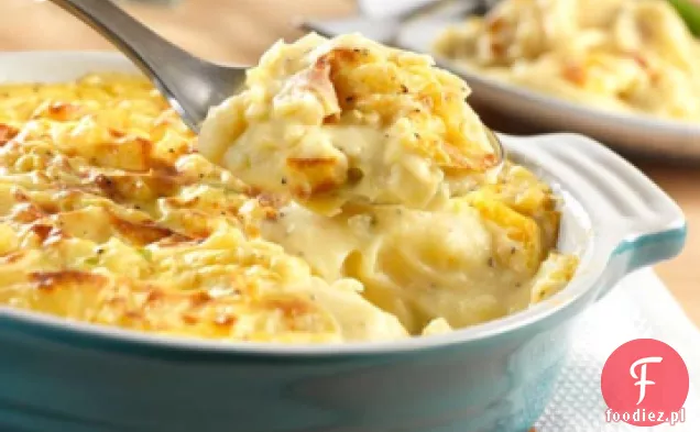 Cheddar i tłuczone ziemniaki Gratin