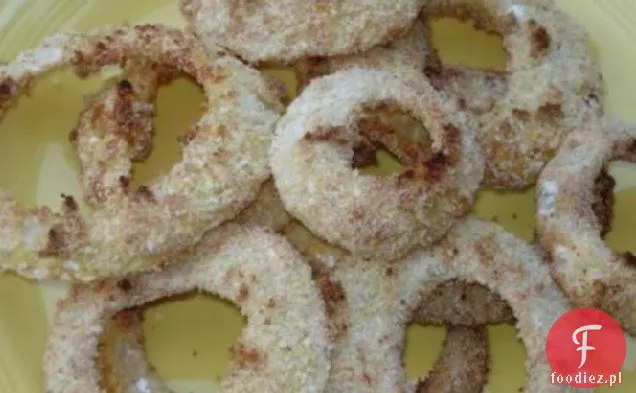 Krążki Cebuli Smażonej W Piekarniku