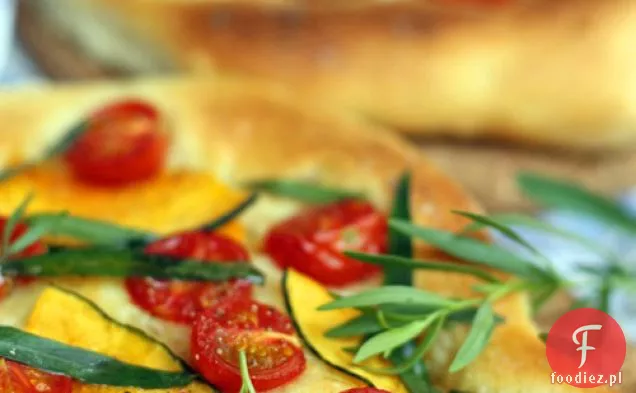 Pieczony pomidor, Kabocha i seler Zielony / estragon Pizza