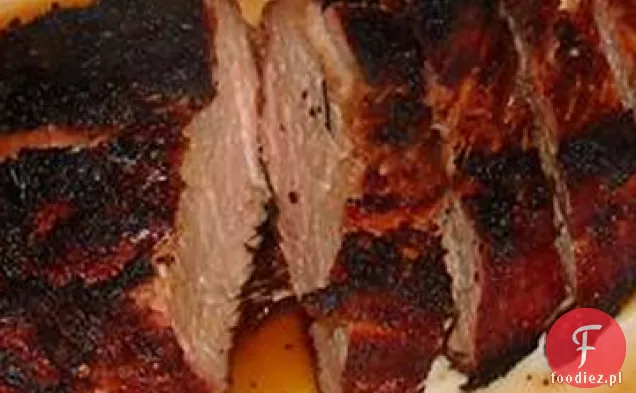 Polędwiczki wieprzowe w sosie miodowo-winogronowym