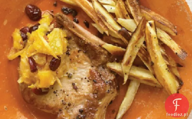 Chutney pomarańczowy na kotletach wieprzowych