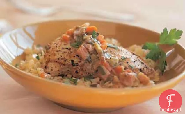 Frytki z kurczaka z Orzo